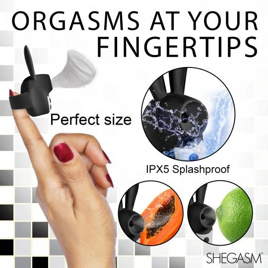 Shegasm Vibrators Sucky Bunny Clit Stimulator Black