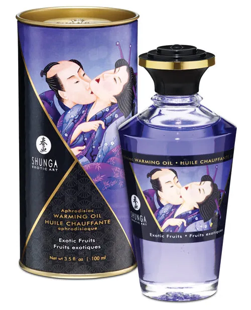 Shunga Warming Oil 35 oz Exotic Fruits Shunga Female Sex Toys