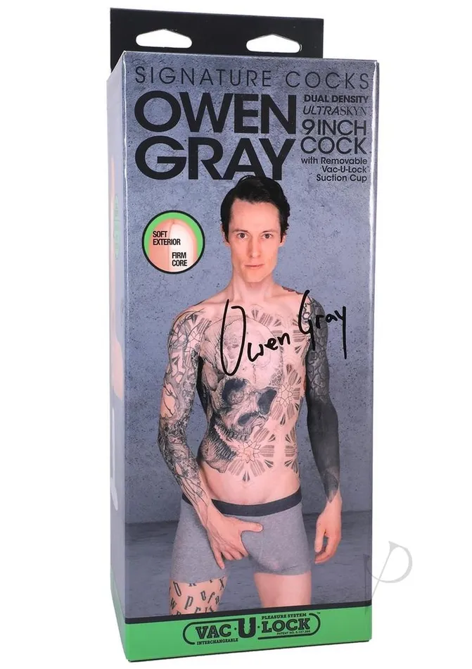 Signature Cocks Dildos Signature Cocks Ultraskyn Owen Gray Dildo with Removable Suction Cup 9in Vanilla Signature Cocks Dildos Signature Cocks Ultraskyn Owen Gray Dildo with Removable Suction Cup 9in Vanilla