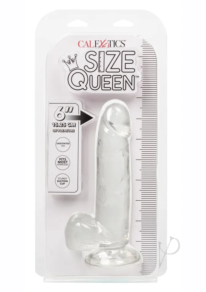Size Queen Dildos Size Queen Dildo 6in Clear
