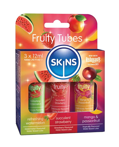 Skins Enhancers Skins Sampler Tubes 12ml 3 per Pack Fruity Skins Enhancers Skins Sampler Tubes 12ml 3 per Pack Fruity