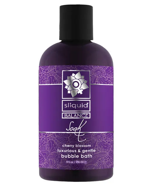 Sliquid Balance Soak Cherry Blossom Bubble Bath 85oz Sliquid Vibrators