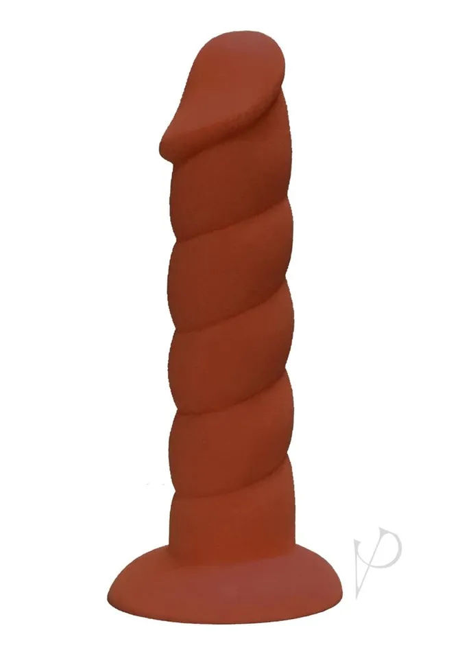Suga Daddy Silicone Dildo 8in Chocolate Rock Candy Toys Dildos