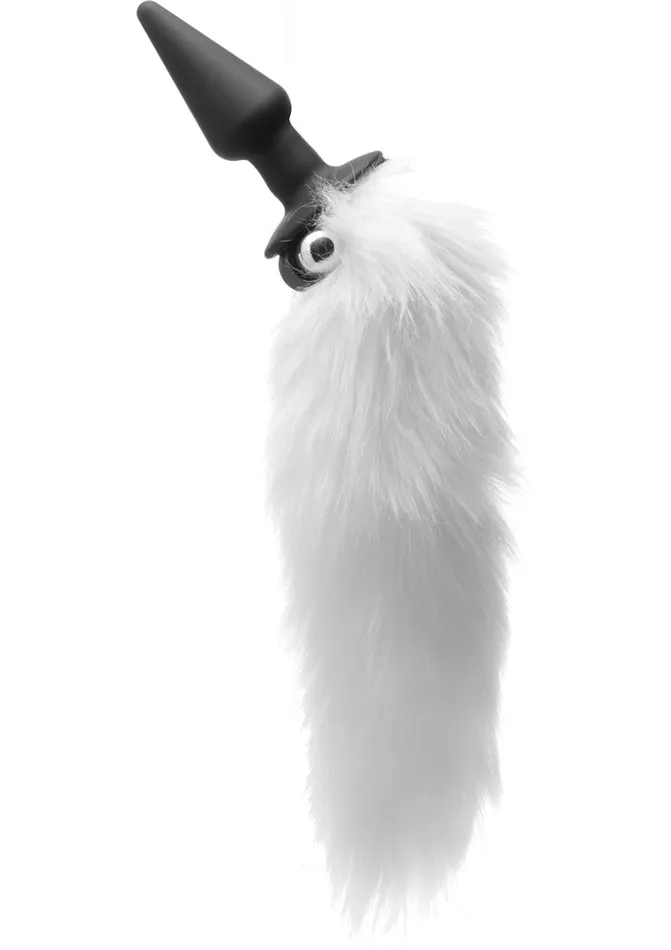 Tailz Vibrating Fox Tail Anal Plug White Tailz Male Sex Toys