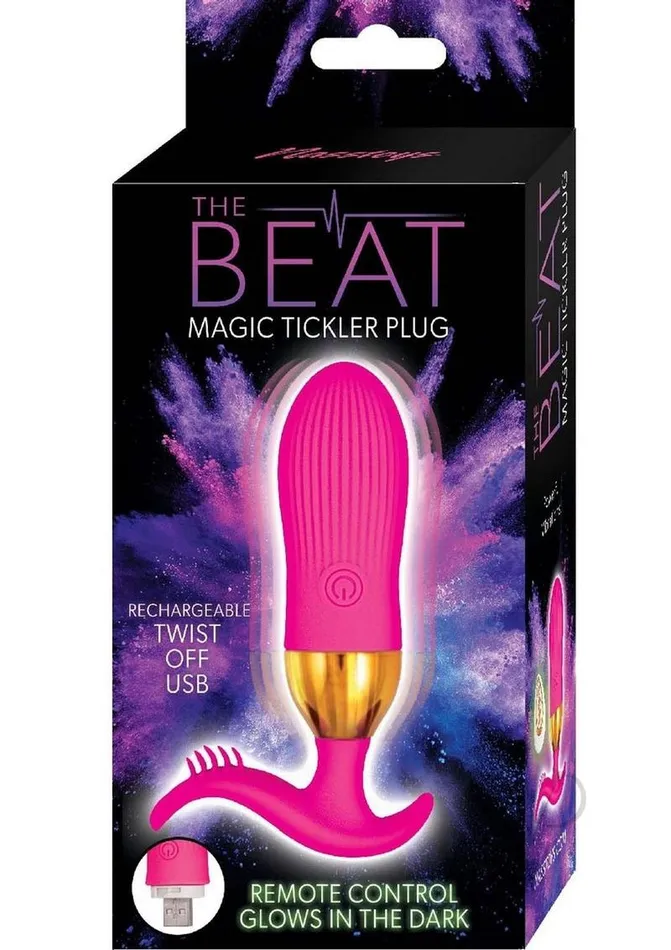 The Beat Anal The Beat Magic Tickler Rechargeable Silicone Plug Pink