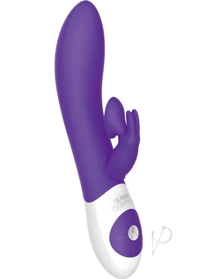 The Rabbit Company The Kissing Rabbit Rechargeable Silicone Vibrator with Clitoral Suction Purple The Rabbit Company Female Sex Toys