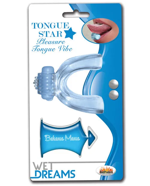 Tongue Star Pleasure Tongue Vibrator Blue Wet Dreams Vibrators