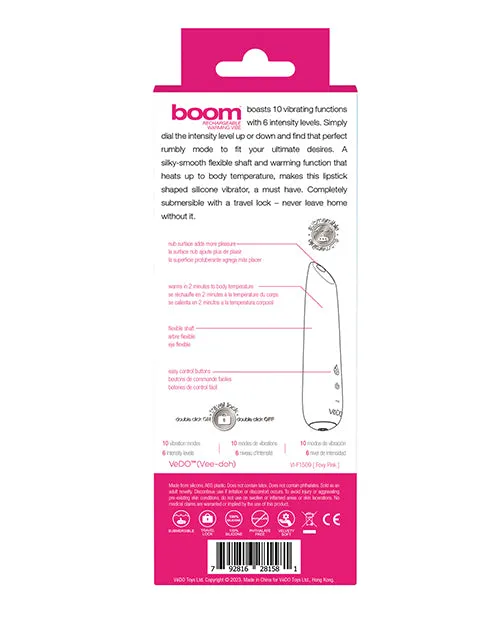 Vedo Vibrators VeDO Boom Rechargeable Ultra Powerful Vibe Pink Vedo Vibrators VeDO Boom Rechargeable Ultra Powerful Vibe Pink