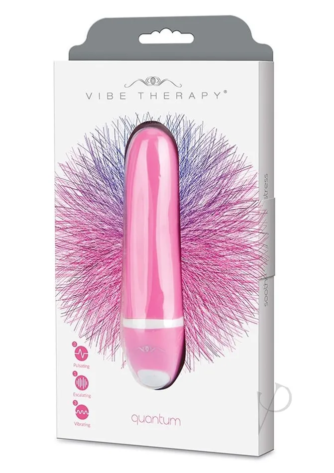 Vibe Therapy Quantum Silicone Bullet Vibrator Pink Vibe Therapy Vibrators