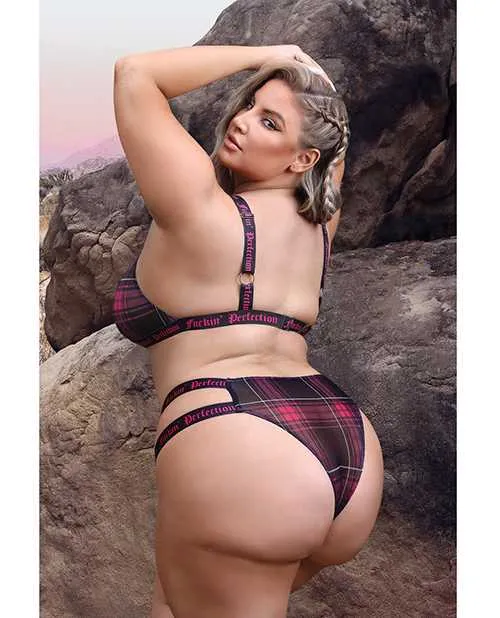 Vibes By Fantasy Lingerie Vibrators Vibes Fuckin Perfection Cutout Bralette Panty BlackPink QN Vibes By Fantasy Lingerie Vibrators Vibes Fuckin Perfection Cutout Bralette Panty BlackPink QN