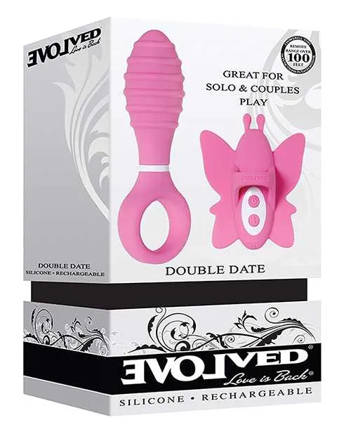Vibrators Evolved Evolved Double Date Kit Pink Vibrators Evolved Evolved Double Date Kit Pink