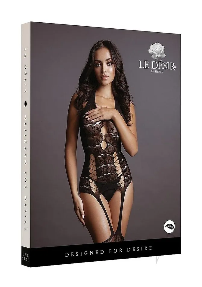 Vibrators Le Desir Le Desire Lace Suspender Bodystocking OS Black Vibrators Le Desir Le Desire Lace Suspender Bodystocking OS Black