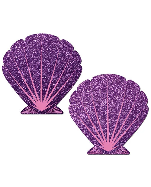 Vibrators Pastease Pastease Premium Mermaid Glitter Seashell PurplePink OS