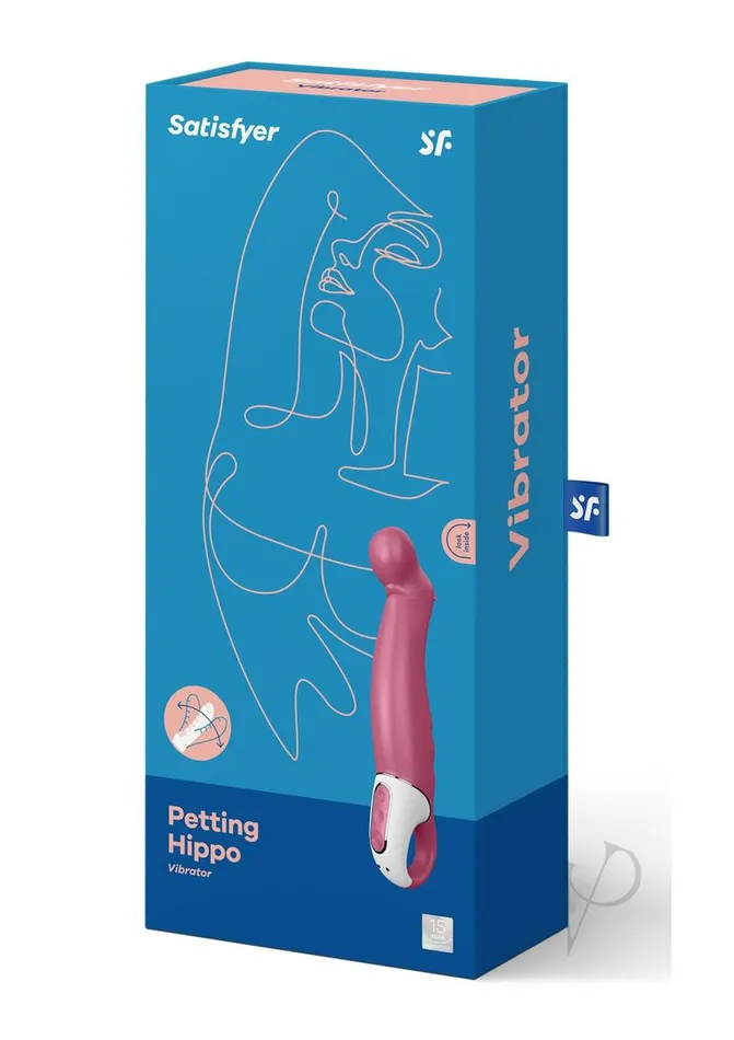 Vibrators Satisfyer Petting Hippo GSpot Vibrator Waterproof Pink Satisfyer Vibrators Satisfyer Petting Hippo GSpot Vibrator Waterproof Pink Satisfyer