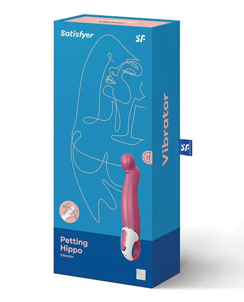 Vibrators Satisfyer Petting Hippo GSpot Vibrator Waterproof Pink Satisfyer