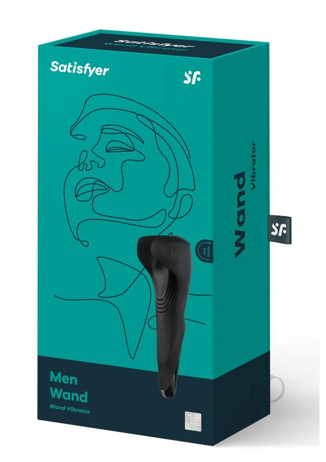 Vibrators Satisfyer Satisfyer Men Wand Male Masturbator USB Rechargeable Multi Function Waterproof Black Vibrators Satisfyer Satisfyer Men Wand Male Masturbator USB Rechargeable Multi Function Waterproof Black