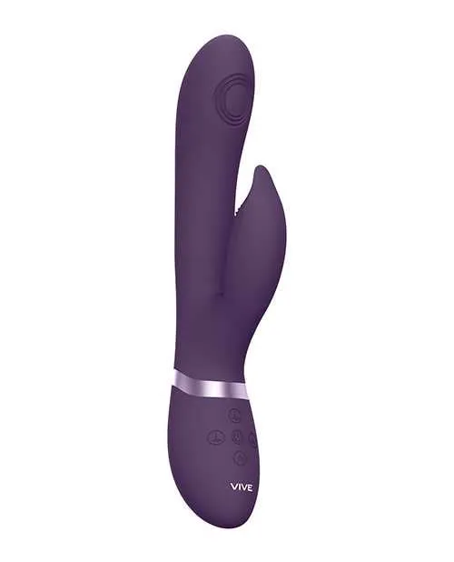 Vibrators Vive By Shots Vive Aimi Rechargeable Silicone Pulse Wave and Vibrating GSpot Rabbit Purple Vibrators Vive By Shots Vive Aimi Rechargeable Silicone Pulse Wave and Vibrating GSpot Rabbit Purple