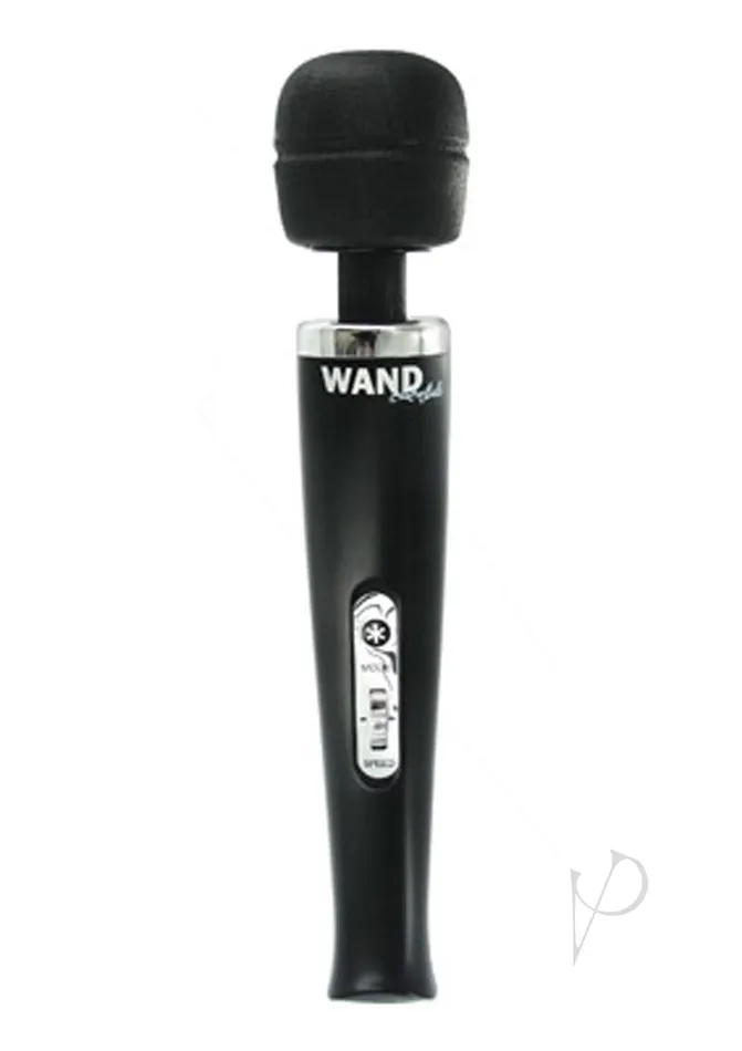 Vibrators Wand Essentials Wand Essentials 8 Speed 8 Function Rechargeable Wand Massager 110V Black