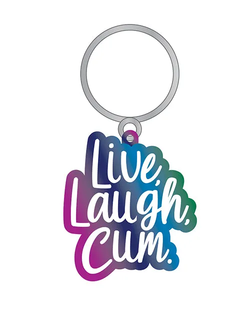 Vibrators Wood Rocket Live Laugh Cum Keychain Multicolor
