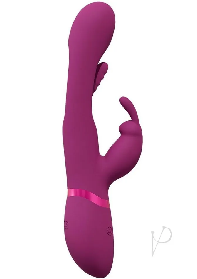Vive By Shots Vibrators Vive Mika Rechargeable Triple Motor Vibrating Rabbit with GSpot Stimulator Pink