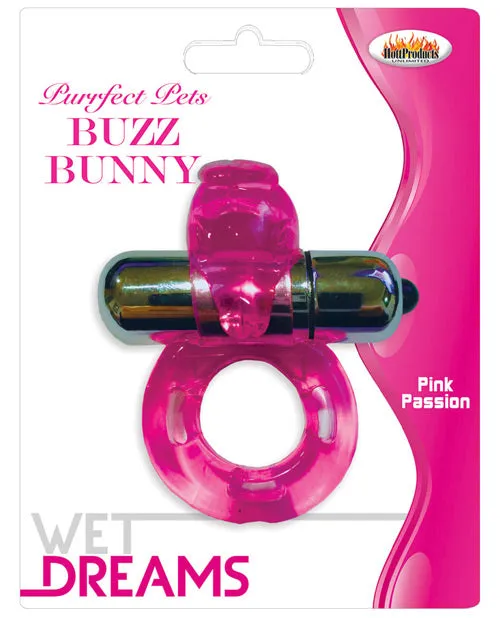 Wet Dreams Female Sex Toys Purrfect Pets Buzz Bunny Stimulator with Vibrating Bullet Pink