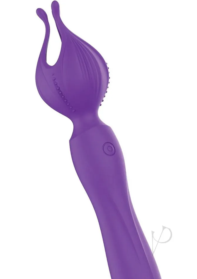 Wet Dreams Female Sex Toys Wet Dreams Clitoral Kiss Flower Pedal Rechargeable Silicone Vibrator Purple