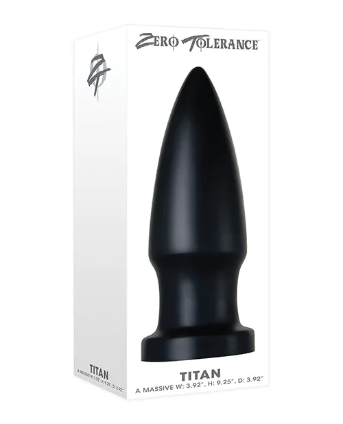 Zero Tolerance Titan Anal Plug Black Zero Tolerance Anal