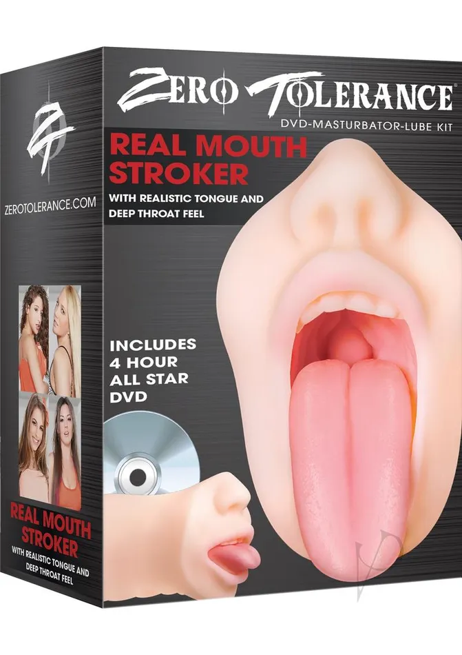 Zero Tolerance Zero Tolerance Real Mouth Stroker Masturbator with DVD Vanilla Male Sex Toys Zero Tolerance Zero Tolerance Real Mouth Stroker Masturbator with DVD Vanilla Male Sex Toys