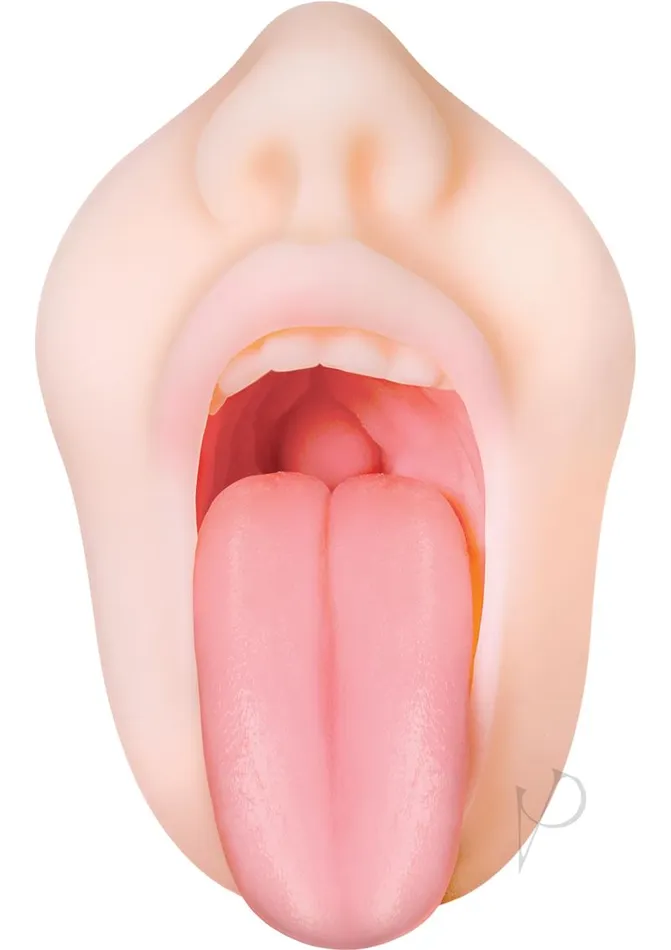 Zero Tolerance Zero Tolerance Real Mouth Stroker Masturbator with DVD Vanilla Male Sex Toys