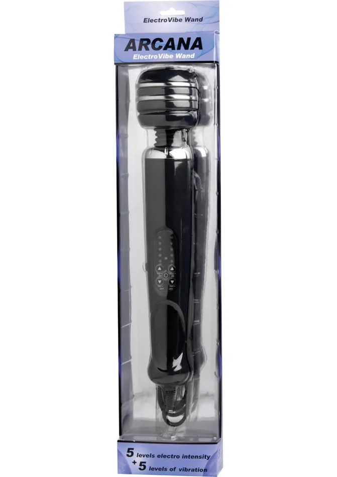 Zeus Electrosex Arcana Electro Vibe Silicone Wand Massager Black Zeus Electrosex Vibrators Zeus Electrosex Arcana Electro Vibe Silicone Wand Massager Black Zeus Electrosex Vibrators