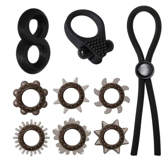Adams Deluxe Penis Ring Sampler Adam and Eve Male Sex Toys