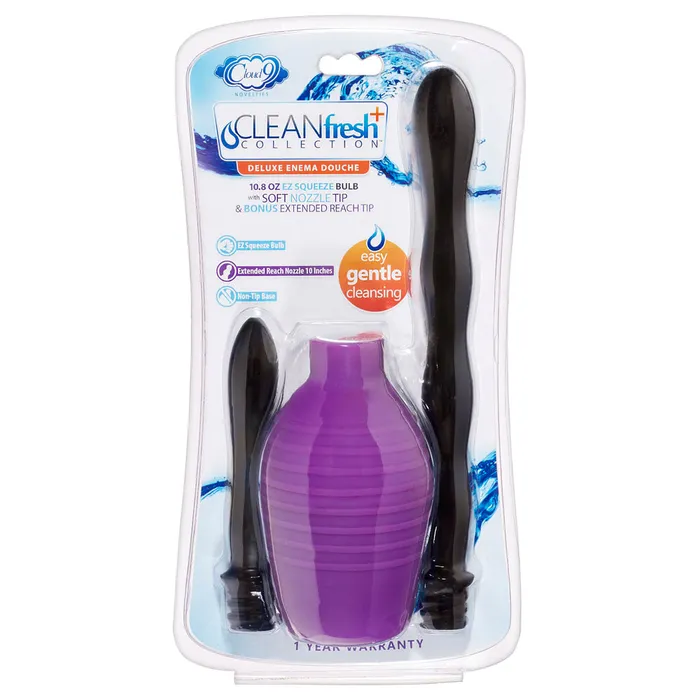 Anal Cloud 9 Novelties Deluxe Anal Enema Douche Kit 108 Oz Ez Squeeze Bulb
