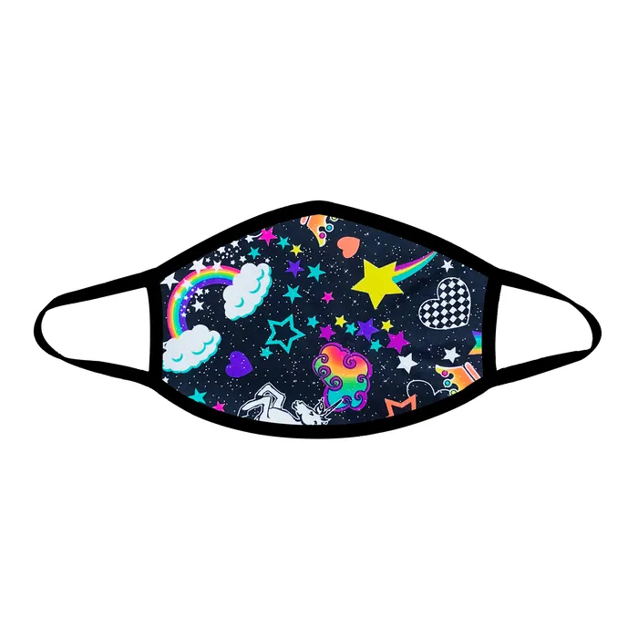 Anal Holiday Blowout Sale Girl Crush Neon Uv Face Mask With Black Trim