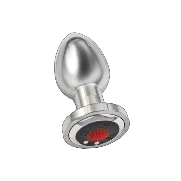 Anal Nasstoys AssSation Remote Vibrating Metal Plug Silver
