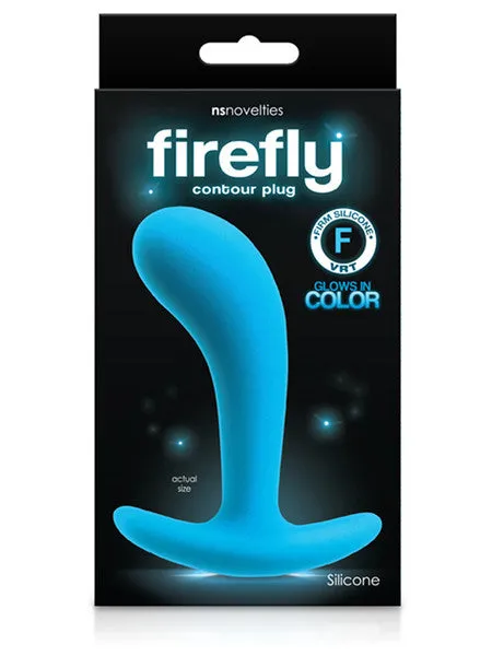 Anal NS Novelties Firefly Contour Plug Large Blue