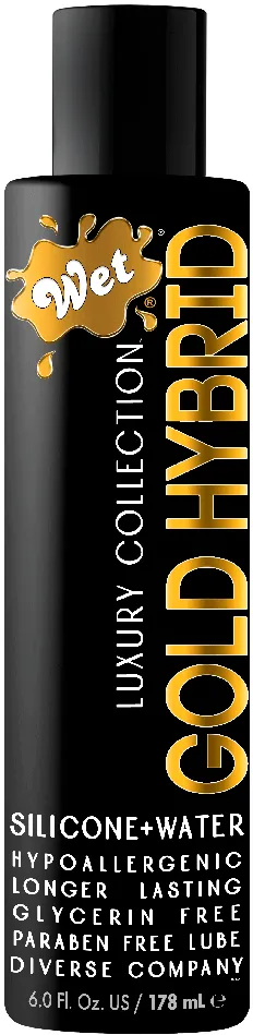 Anal Wet Wet Gold Hybrid Water Silicone Blend 6 Fl Oz