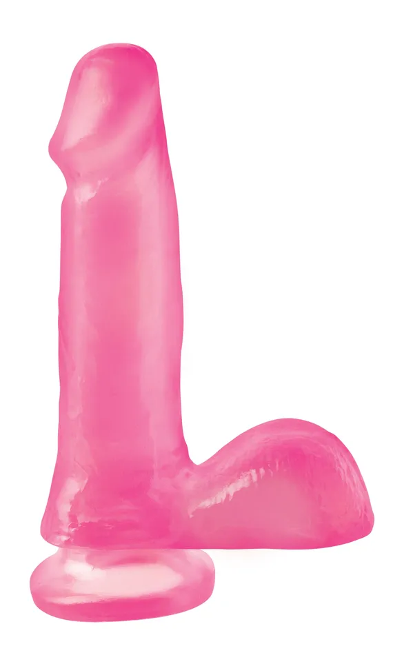 Basix Rubber Works 6 Inch Dong With Suction Cup Pink Pipedream Dildos