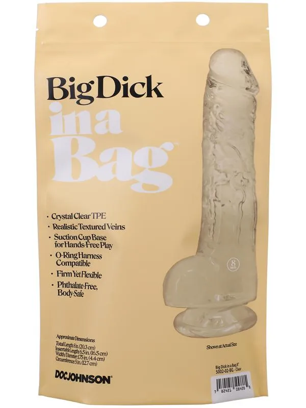 Big Dick In A Bag 8 inch Clear Doc Johnson Dildos Big Dick In A Bag 8 inch Clear Doc Johnson Dildos