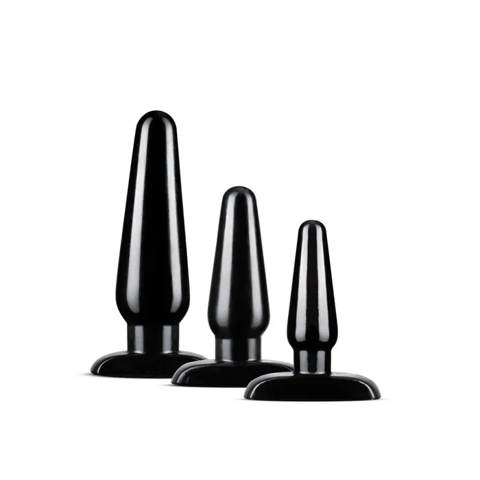 Blush Anal Adventures Basic Plug Kit Black Anal