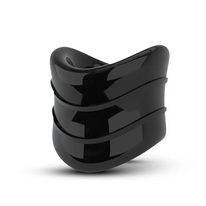 Blush Anal Stay Hard Beef Ball Stretcher Snug X Long 1 Inch Diameter Black