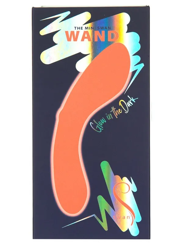 BMS Factory Female Sex Toys Swan The Mini Swan Wand Glow in the Dark Orange BMS Factory Female Sex Toys Swan The Mini Swan Wand Glow in the Dark Orange