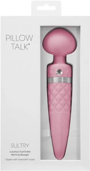 BMS Factory Pillow Talk Sultry Dual Ended Massager Pink Vibrators