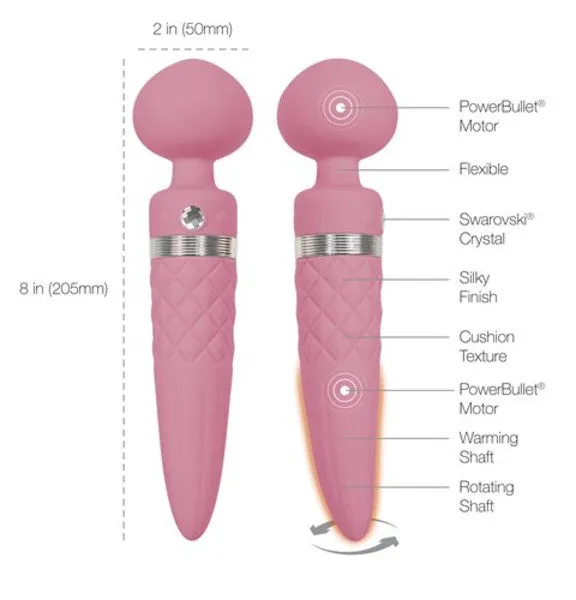 BMS Factory Pillow Talk Sultry Dual Ended Massager Pink Vibrators