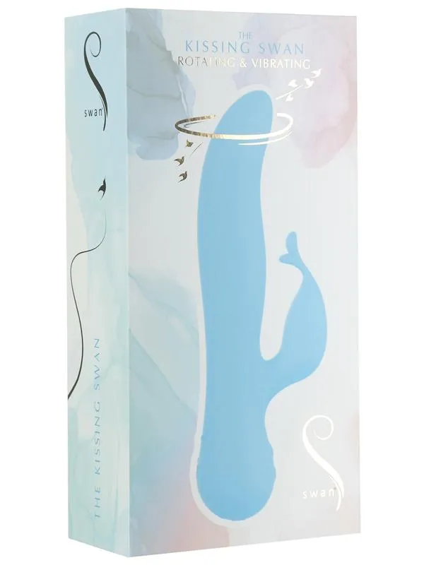 BMS Factory Vibrators Swan The Kissing Swan Rotating and Vibrating Blue BMS Factory Vibrators Swan The Kissing Swan Rotating and Vibrating Blue