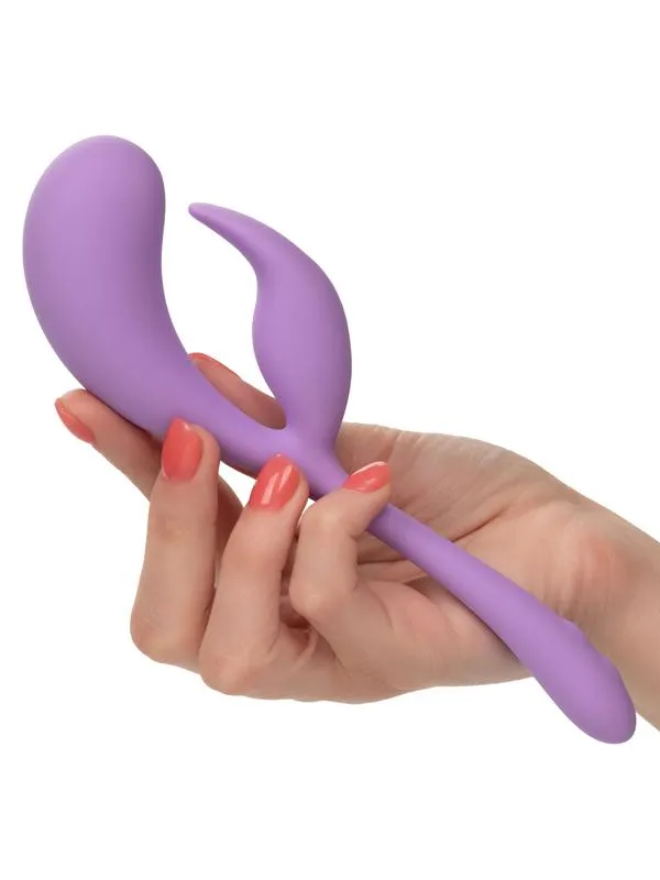 CalExotics Female Sex Toys Elle Liquid Silicone Dual Flicker
