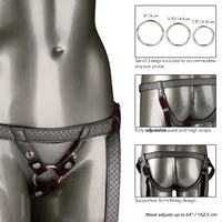 CalExotics Female Sex Toys Her Royal Harness The Regal Duchess Pewter
