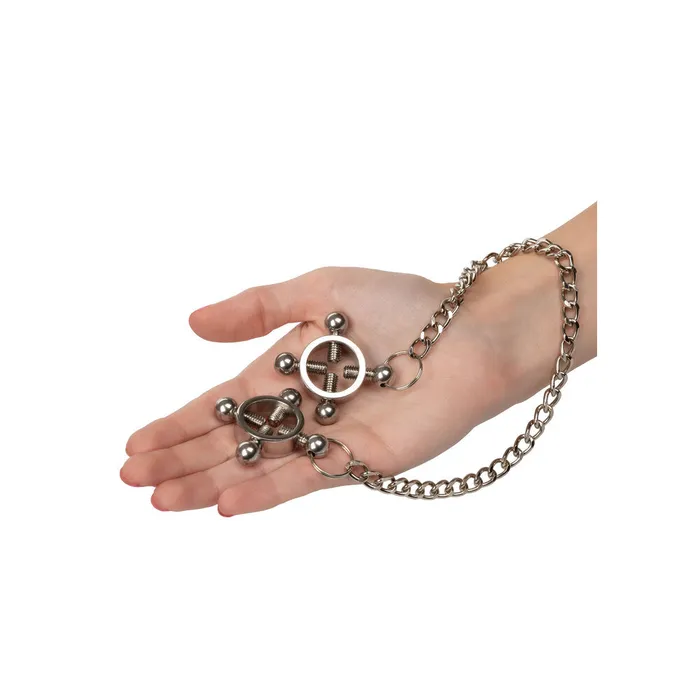 California Exotic Nipple Clitoral Toys Nipple Grips 4 Point Nipple Press With Chain California Exotic Nipple Clitoral Toys Nipple Grips 4 Point Nipple Press With Chain