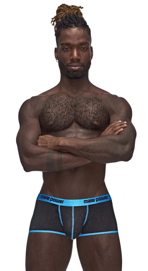 Casanova Uplift Mini Shorts Large Blackblue Male Power Anal