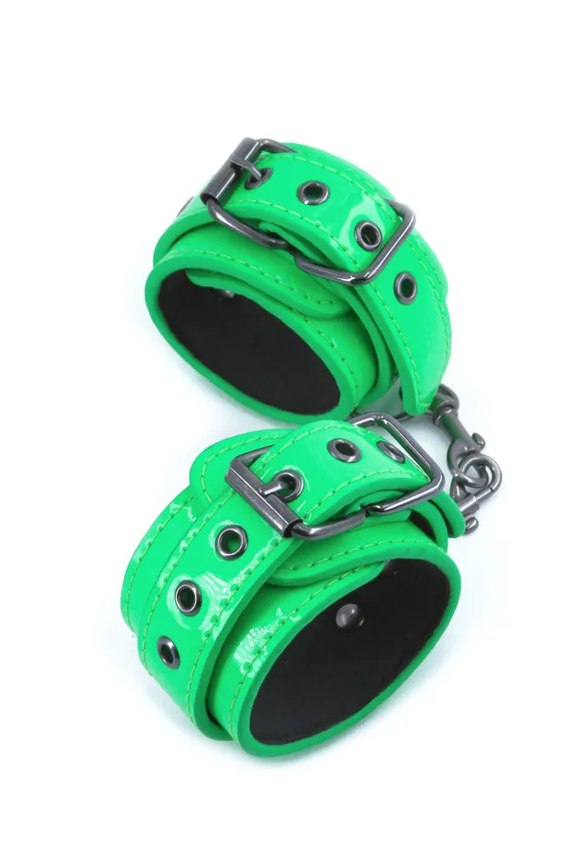 Couples nsnovelties Electra Play Things Wrist Cuffs Green