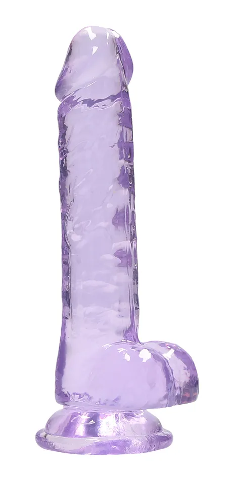 Dildos Shots RealRock 7 Inch Realistic Dildo With Balls Purple